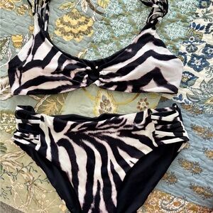 Mossimo Supply Co. Zebra Print Bikini